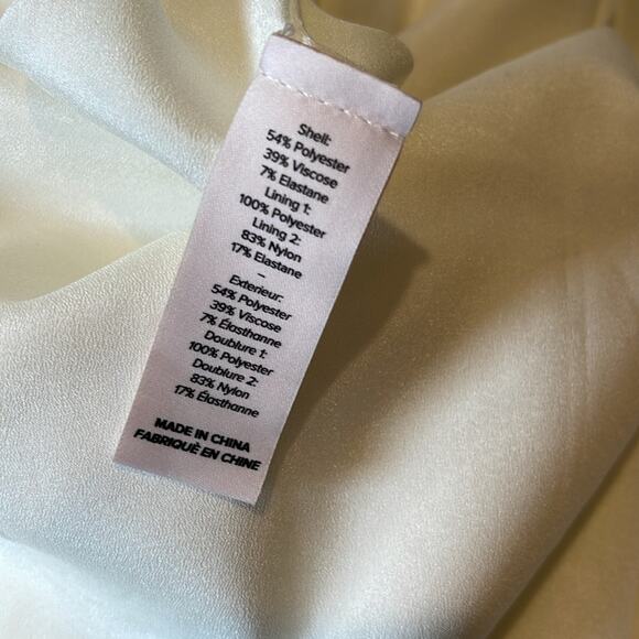 Cinq a Sept Sammy Crystal Embellished Strapless High Slit White Maxi Dress Sz 2 - Picture 11 of 11